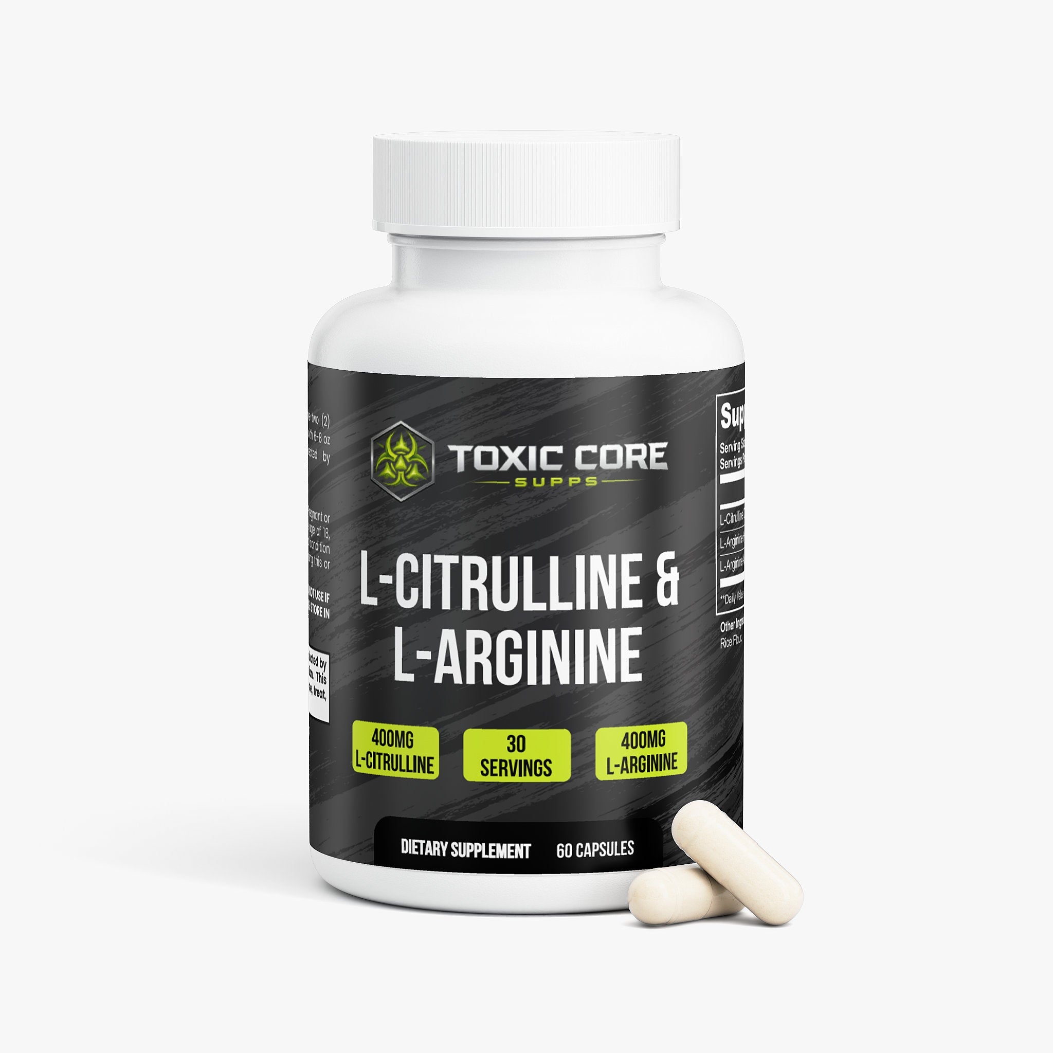 L - Citrulline & L - Arginine - Toxic Core Supps