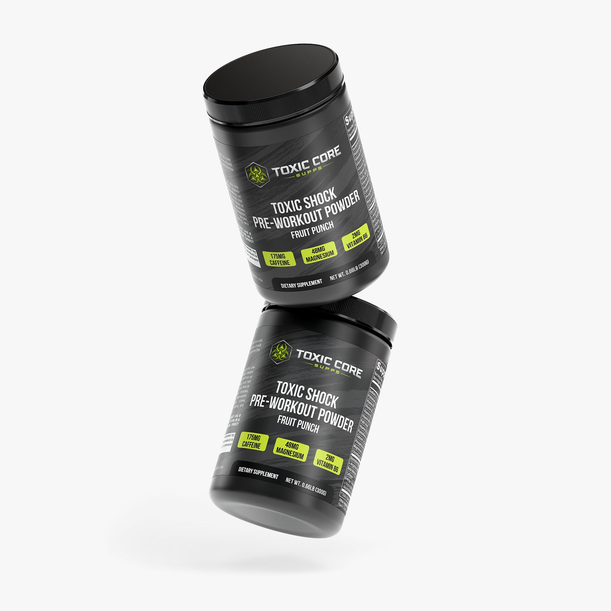 Toxic Shock Pre - Workout Powder Fruit Punch - Toxic Core Supps