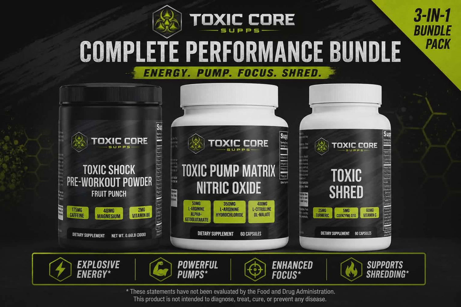 Toxic Athlete Bundle - Toxic Core Supps