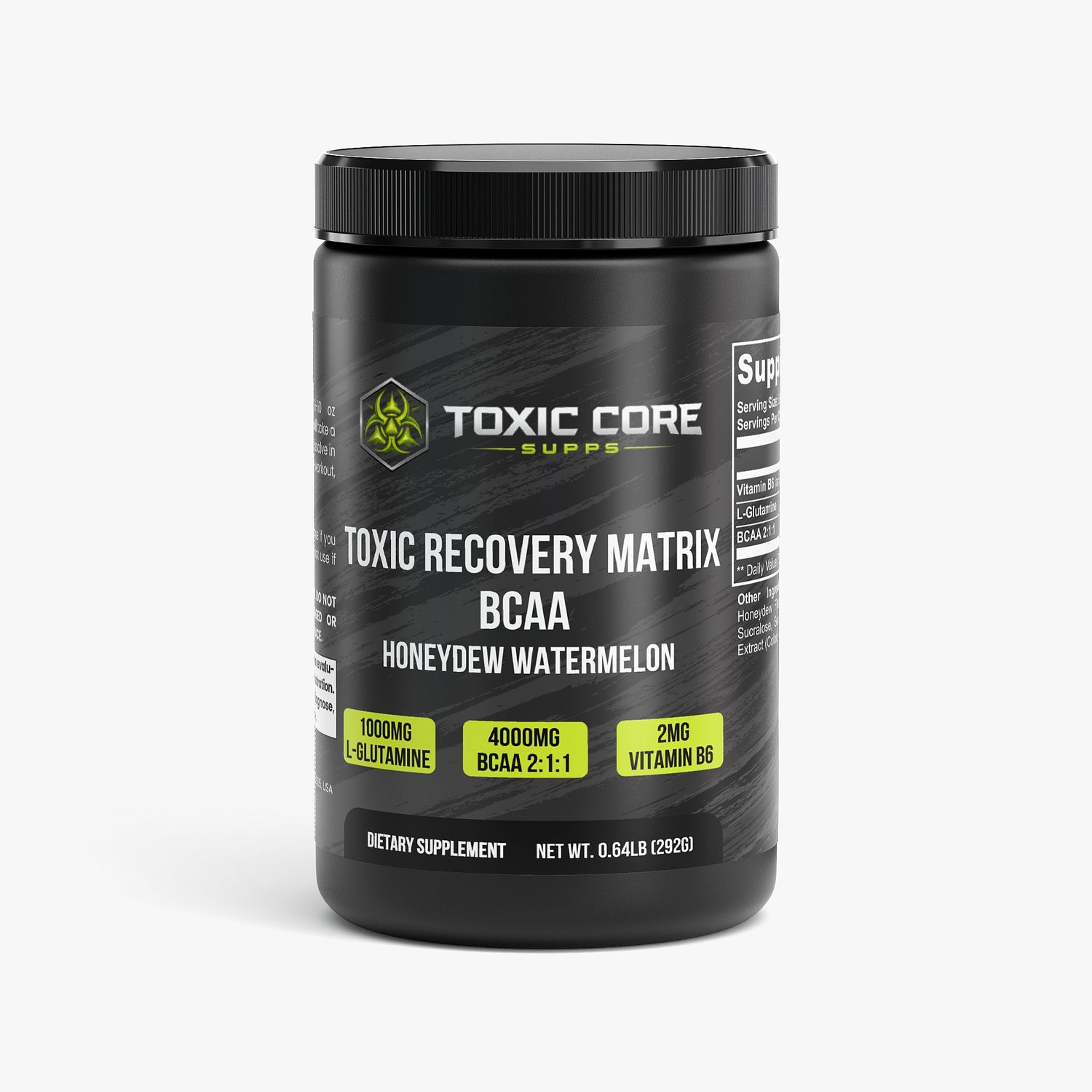 Toxic Recovery Matrix BCAA HoneyDew Watermelon - Toxic Core Supps