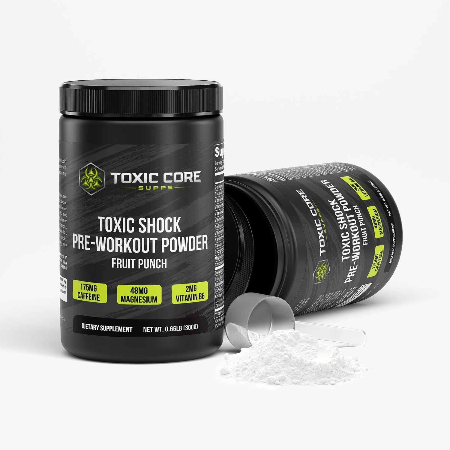Toxic Shock Pre - Workout Powder Fruit Punch - Toxic Core Supps