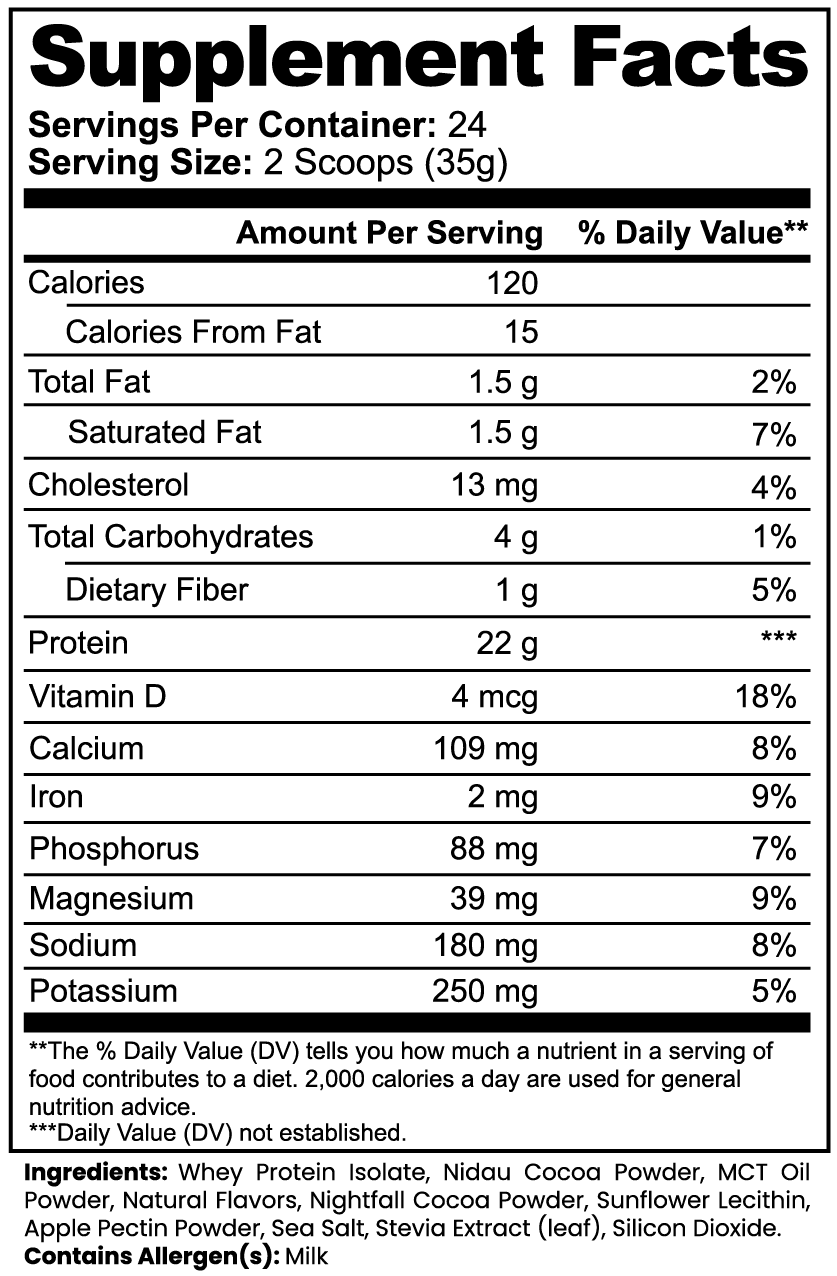 Whey Protein Isolate Advanced Chocolate - Toxic Core Supps